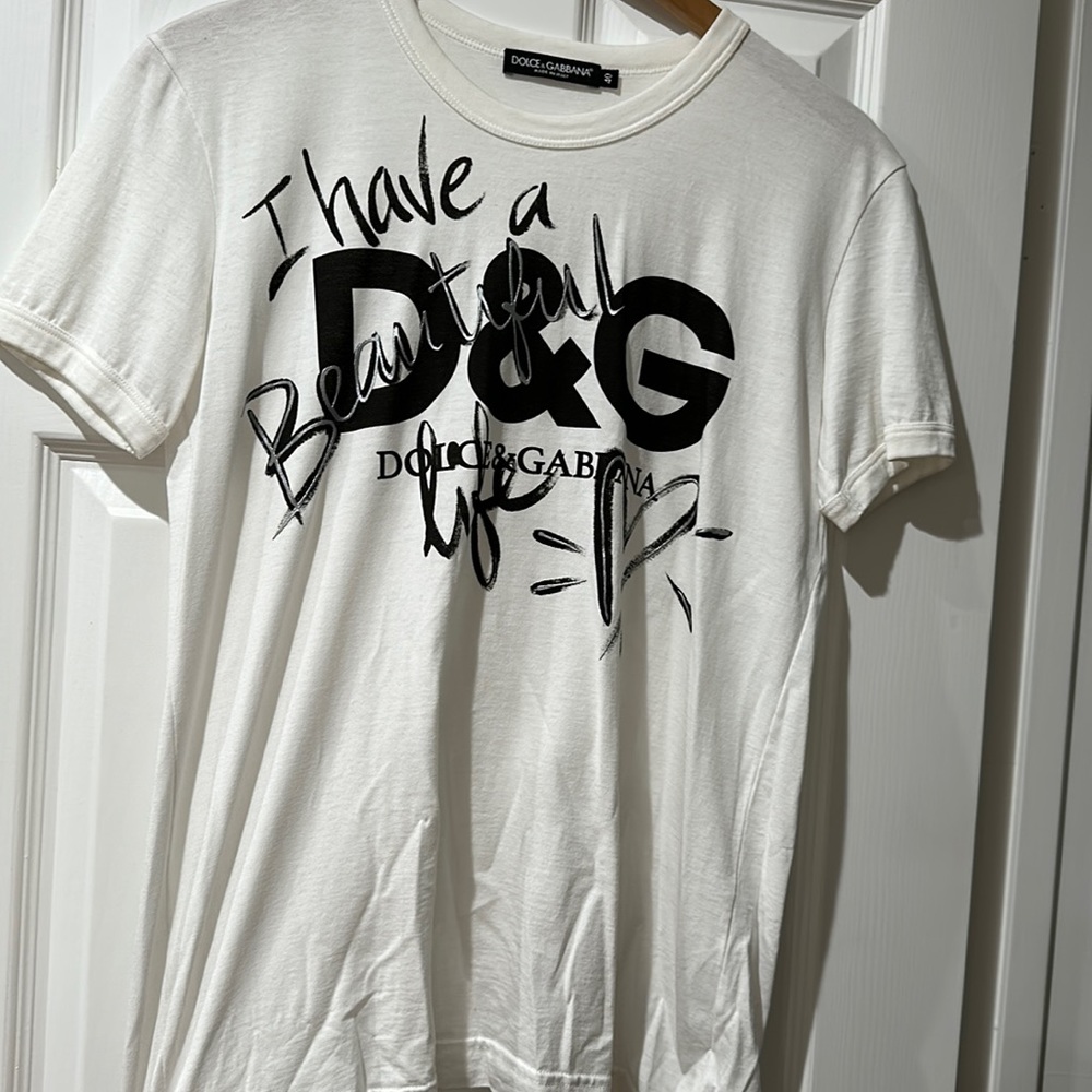 dolce and Gabbana T-shirt “ I have a beautiful life“